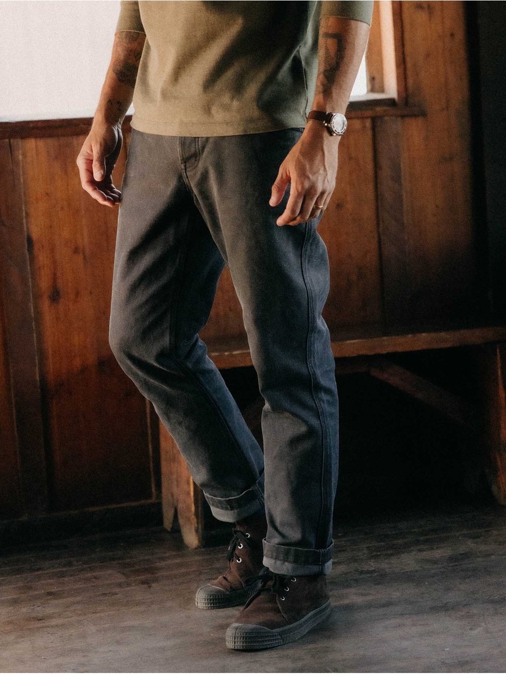 Taylor Stitch | The Camp Pant
in Coal Chipped Canvas